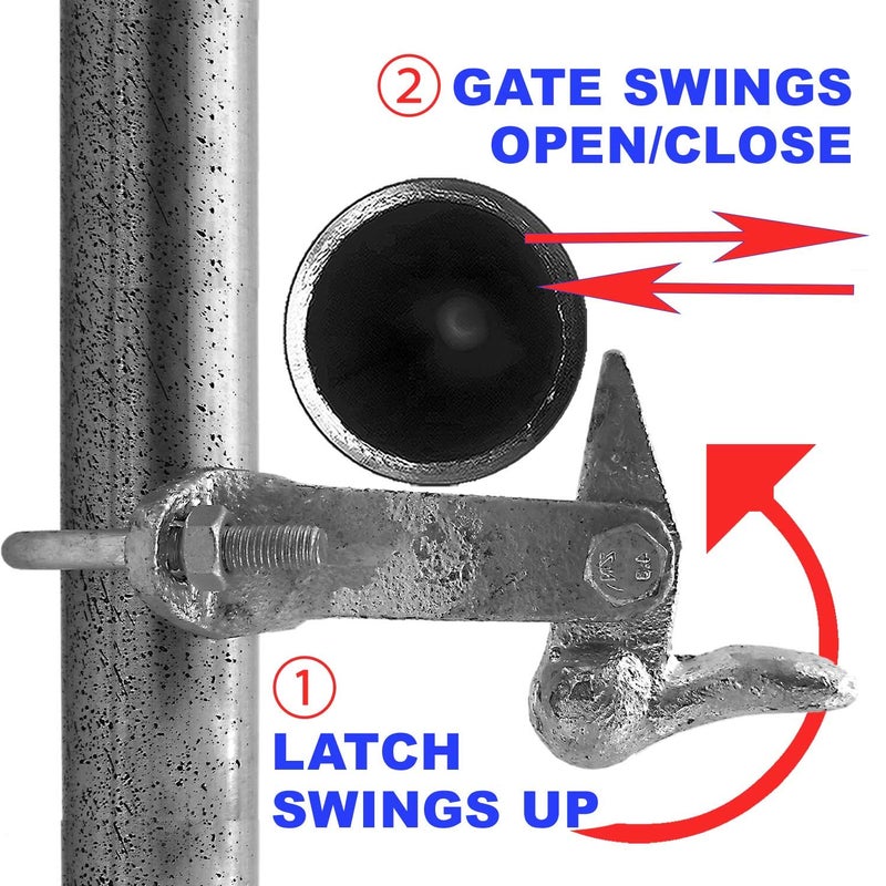 Jake Sales Chain Link Fence GATE HOLD BACK: Duck Bill Gate Holdback (1-5/8" to 2-3/8"). Holds The gate open for You while You work! - Image 3